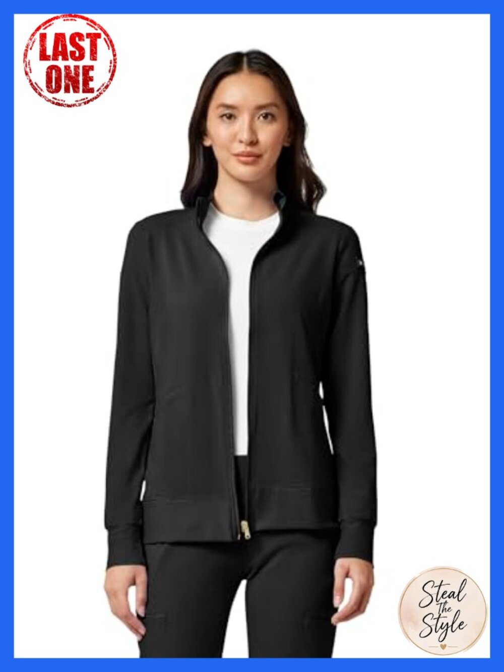 Cherokee iFlex Women's Scrub Jacket Zip Front Contemporary Fit Medical